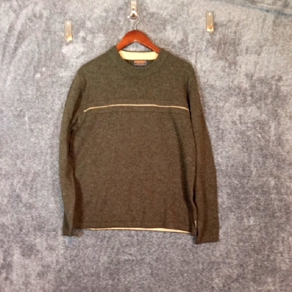 Woolrich Other - Woolrich Men's Forest Green Crewneck Sweater 100% Wool Winter Outdoors
